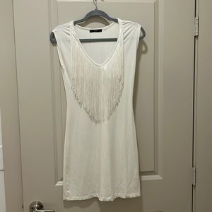 Tarte xs fringe, white dress